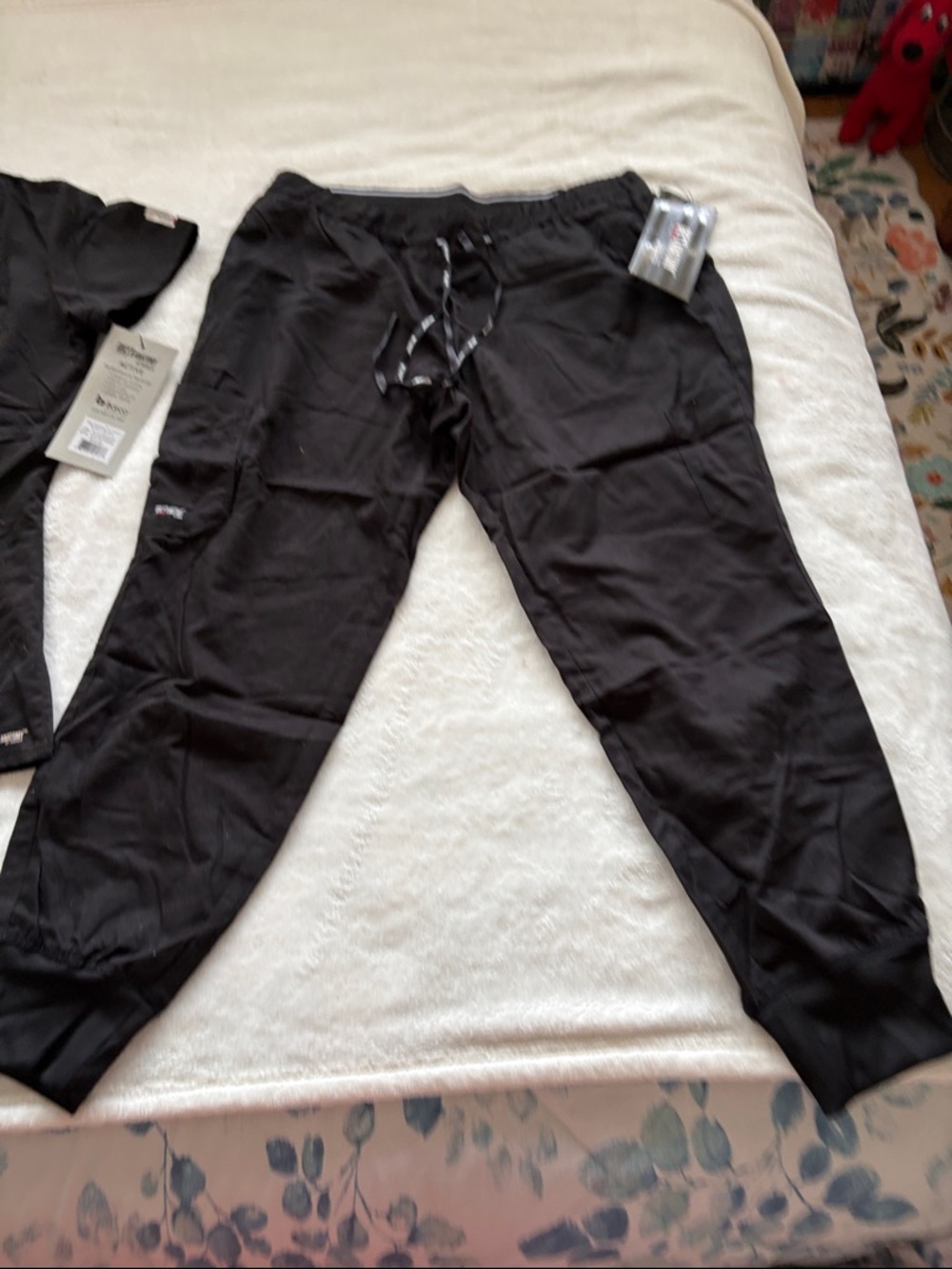 Barco Uniforms Black Women's Ankle Jogger Scrub Pants